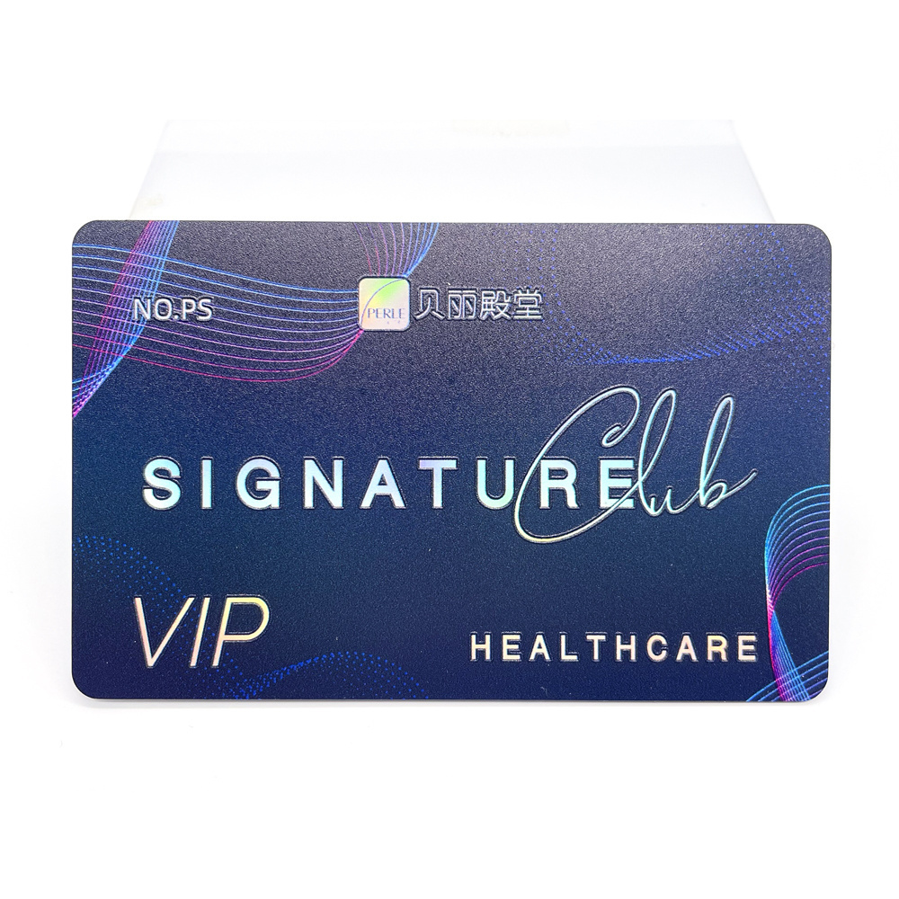 Custom Design Luxury Relievo UV Printed Visiting Card Loyalty VIP Membership Warranty Card Plastic PVC Business Gift Cards