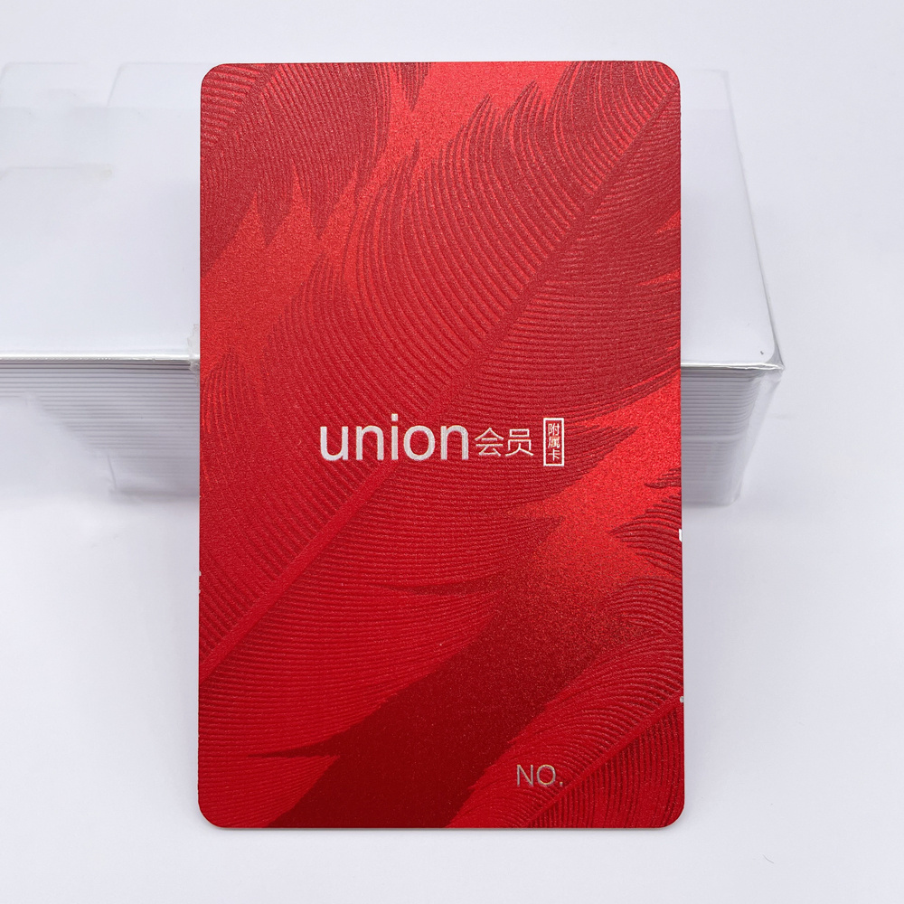 Custom Logo Embossed Plastic Printing Business Gift Card Name Card With Your Design