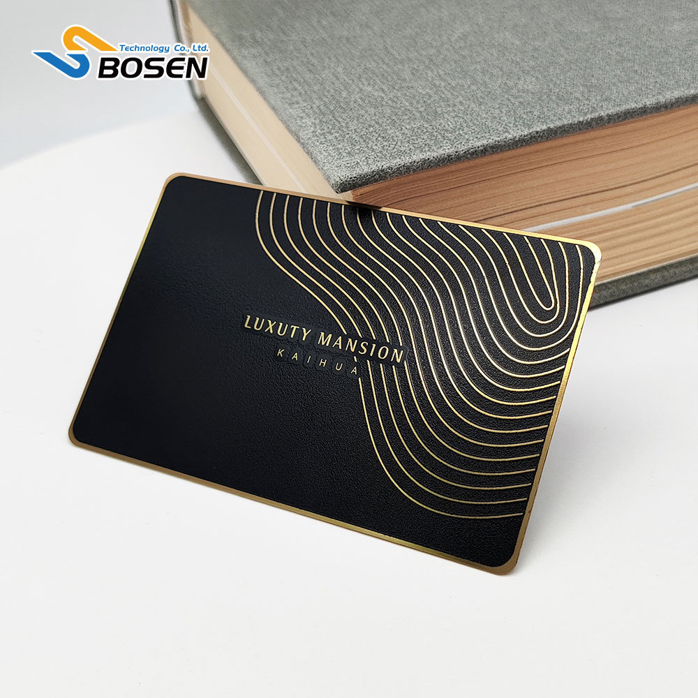 Printable Stainless Steel Smart VIP Membership Cards Blank Customized Printing Gold NFC Chip Metal Business Cards