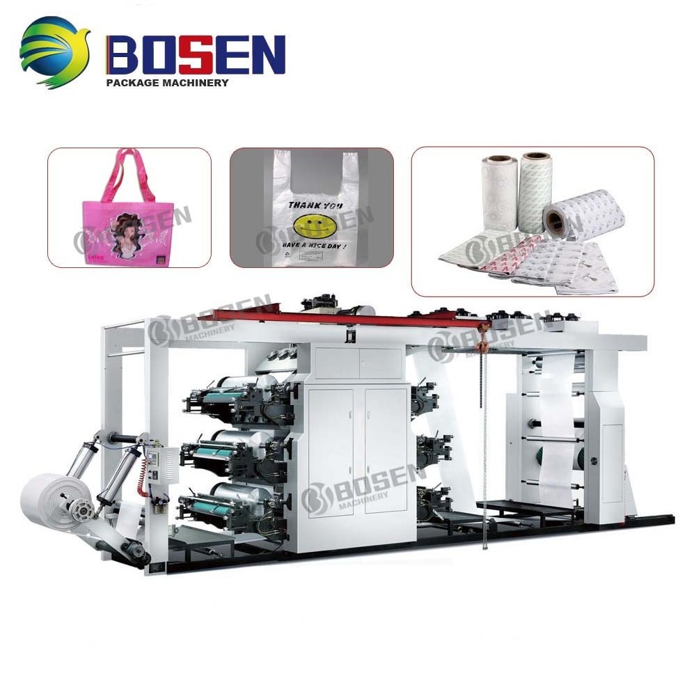 BSYT Best Sale Printer Pp Woven Roll To Roll 4 Four Color Offset Flexo Printing Machine