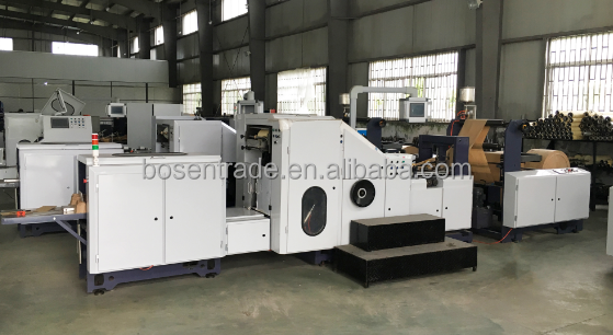 BS460W High Quality Paper Bag Making Machine With Window Pacthing And Punching Speed 180pcs/min