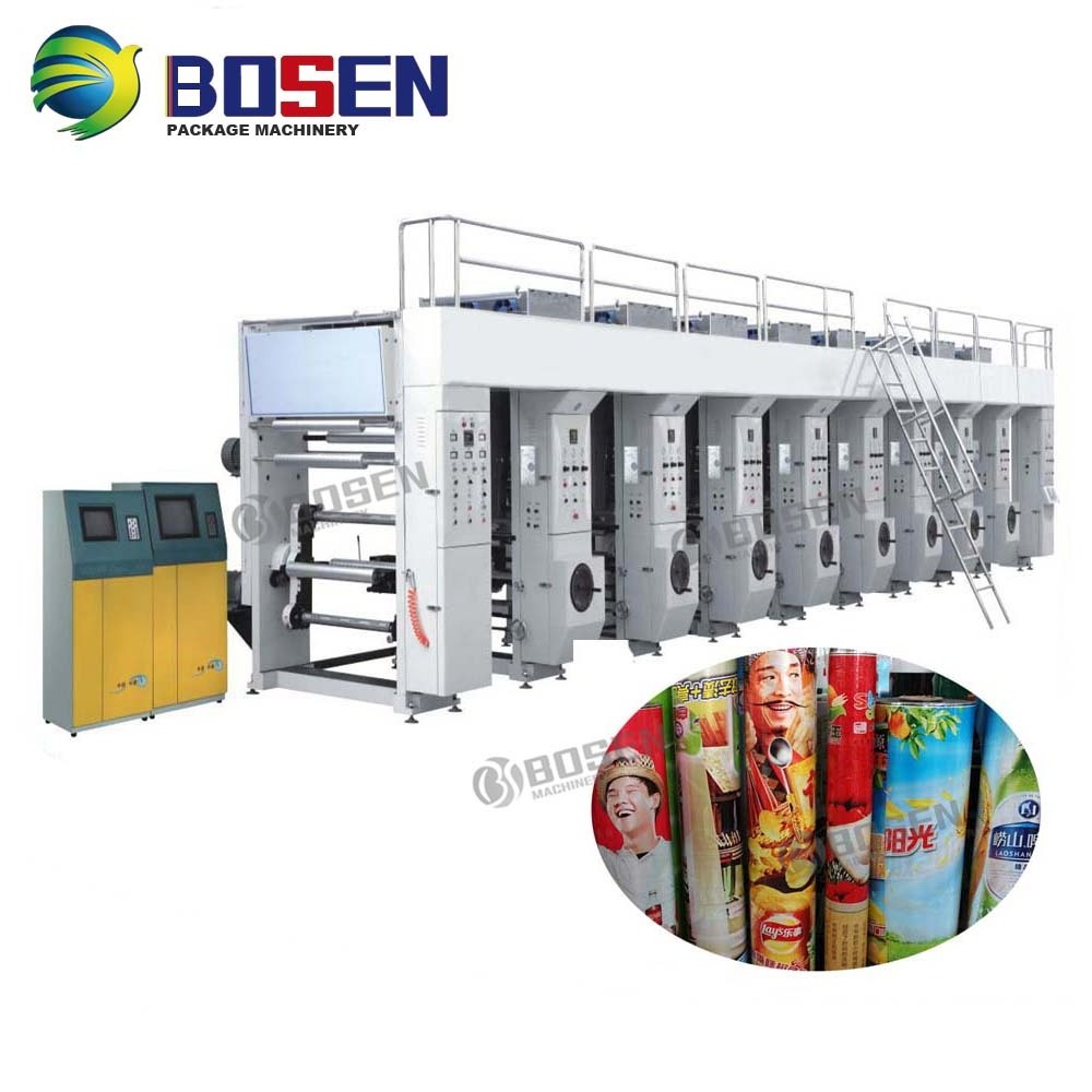 BSGAY High Speed Computerized Gravure Printing Machine Film Package Printing Machine