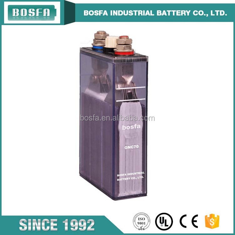 GNC70 1.2V 70AH super high discharge rate Alkaline rechargeable Ni-Cd battery 70ah 1.2v