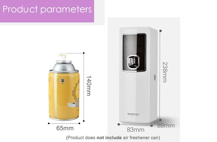 Automatic Aerosol Dispenser Toilet Digital Spray Refill Timer ABS LED /LCD Screen Clock Function Air Freshener Dispenser