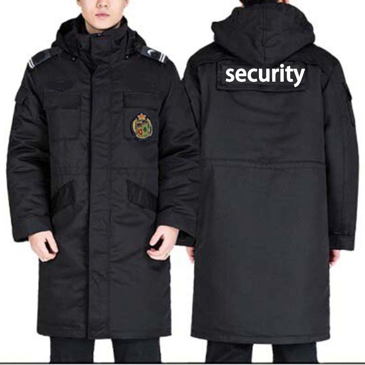 OEM Service Safety Winter Guard Coats Security Work Wear White Guard Uniform