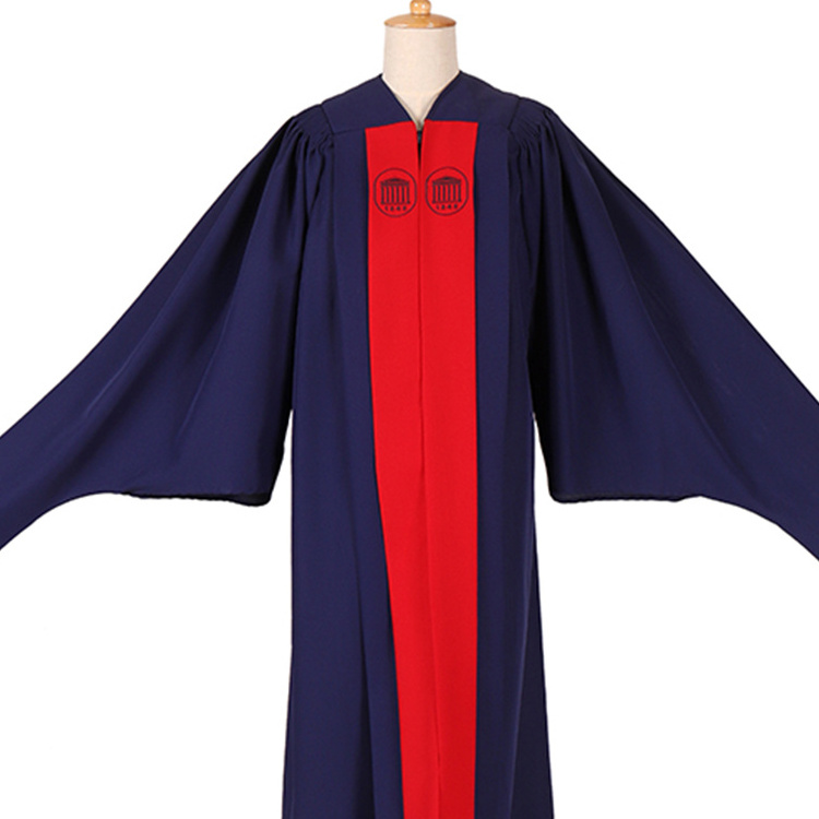 USA Graduation High School Uniforms Long Sleeve University of Cambridge Master Back master graduation gown doctoral Clergy Robes