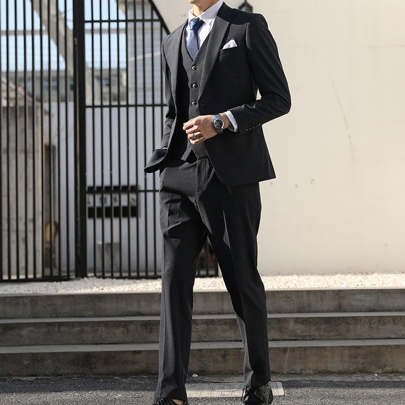 OEM ODM Latest Design Custom Wholesale Luxury 2 Piece Set Slim Fit Coat Pant Men Blazer Suit