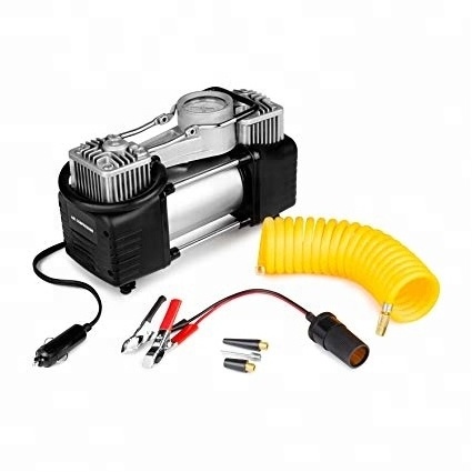 12v car air compressor Double heavy duty air compressor car tyre inflator