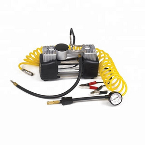 12v car air compressor Double heavy duty air compressor car tyre inflator