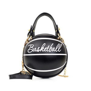 Fashion Chic Women Ball Handbag Round Basketball Shoulder Bag Unique Soccer Ball Bag Woman Ball Zero Wallet For Ladies