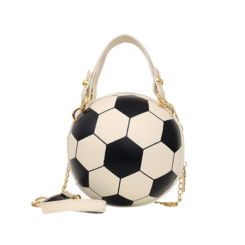 Fashion Chic Women Ball Handbag Round Basketball Shoulder Bag Unique Soccer Ball Bag Woman Ball Zero Wallet For Ladies