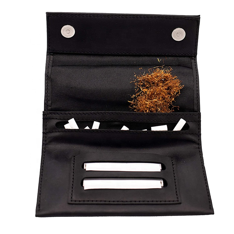 Boshiho PU Leather Smoking Tobacco Pipe Bag Leather Tool Pouch Bag for Smoking Cigarette Sleeve Pipe Tool Lighter Holder Pocket