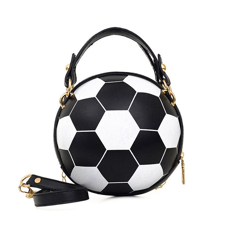 Fashion Chic Women Ball Handbag Round Basketball Shoulder Bag Unique Soccer Ball Bag Woman Ball Zero Wallet For Ladies