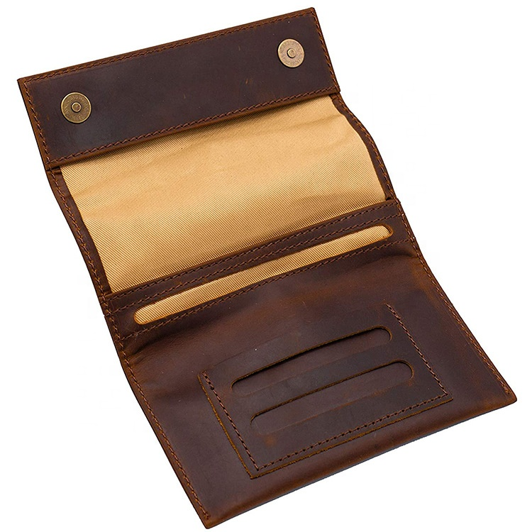 Boshiho Higher Quality Vintage Genuine Leather Tobacco Pouch Case, Cigarette Case, Smoking Pouch bags