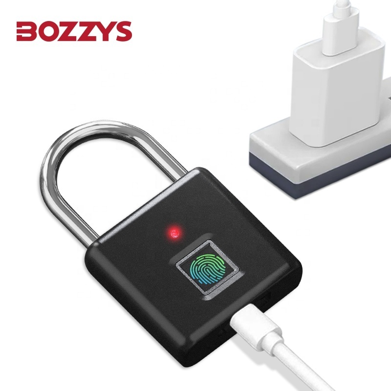 Hot Sale Keyless Waterproof Anti-Theft Security Smart Fingerprint Padlocks For  Luggage Backpack