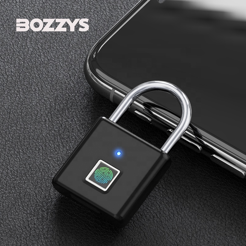 Hot Sale Keyless Waterproof Anti-Theft Security Smart Fingerprint Padlocks For  Luggage Backpack