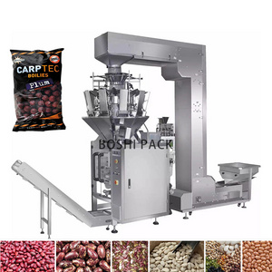 Vertical 10 multihead weigher dark red kidney beans flax seed packing machine multi-function packaging machines