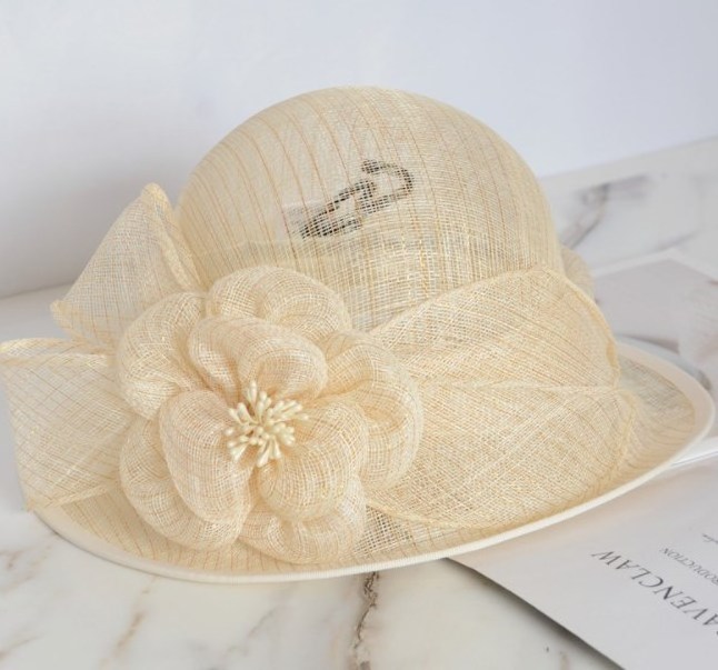 Wholesale Elegant Quality Philippines Lady Church Sinamay Party Hats  Wedding Hats For Women