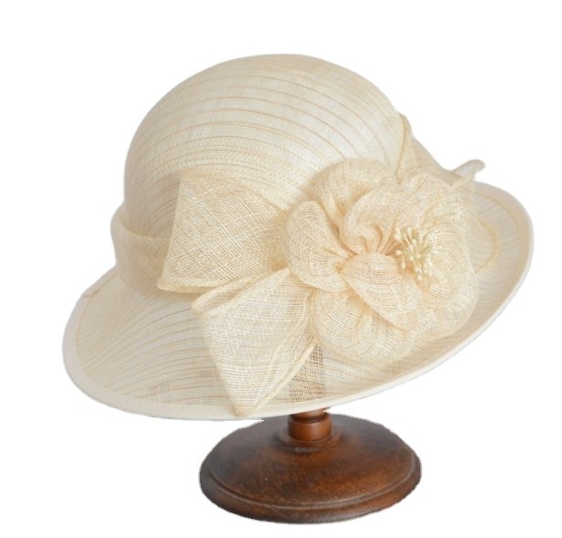 Wholesale Elegant Quality Philippines Lady Church Sinamay Party Hats  Wedding Hats For Women