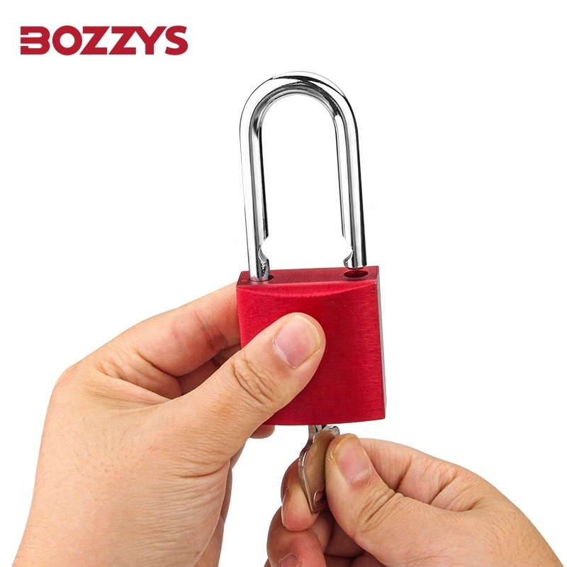 automatic pop-up Anti-UV aluminum Padlock with Key retaining and Custom laser coding for Industrial lockout-tagout