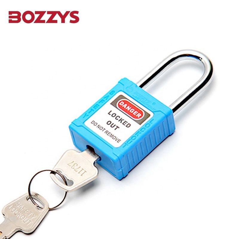 Zenex Composite Industrial Safety Padlock with 6mm Hardened Steel Shackle for lockout tagout to prevent accidental operation