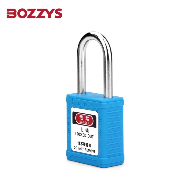 Zenex Composite Industrial Safety Padlock with 6mm Hardened Steel Shackle for lockout tagout to prevent accidental operation