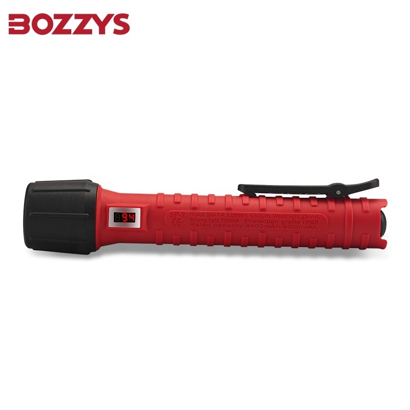 BOZZYS Led Explosion Proof Flashlight High Power Heavy-duty body clip Led Anti-explosive Torch