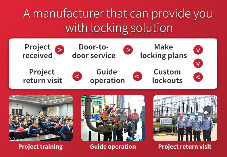 38mm Shackle Loto insulated safety padlock with Master key for Industrial lockout-tagout Custom laser coding and label