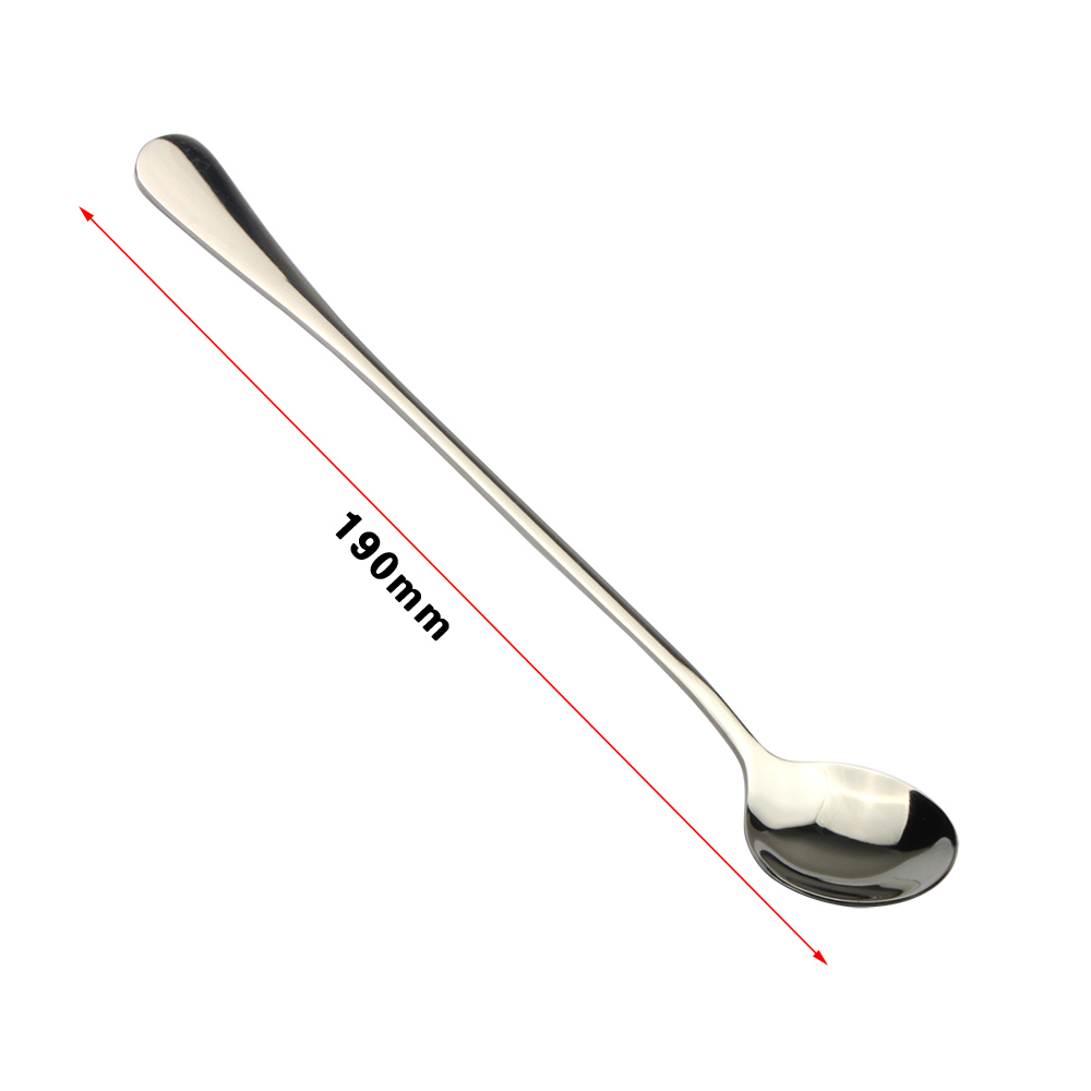 19cm stainless steel kitchen soup spoon stainless steal korean long spoon