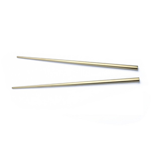 Wholesale Palillos Sumpit 304 Stainless Steel custom Gold Chopsticks