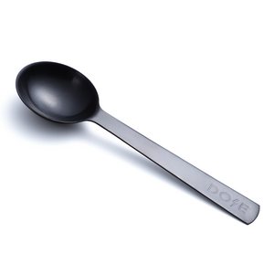 OEM LOGO stainless steel matte black 15ml measuring spoon single cuillere mesure measuring scoop