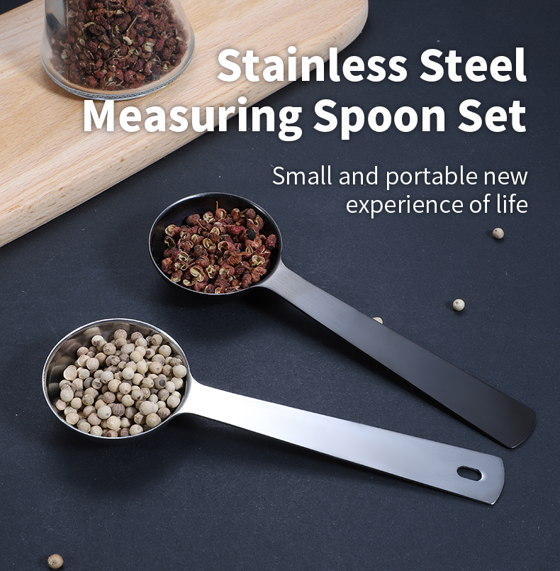 430 Stainless Steel Measuring Scoop Milk Coffee Spoon Silver Powder Measure Spoon Tea Coffee Accessories