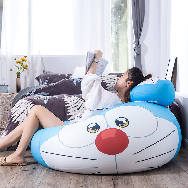 Latest cute cartoon design living room furniture comfortable sofa chair lazy kids baby game bean bag