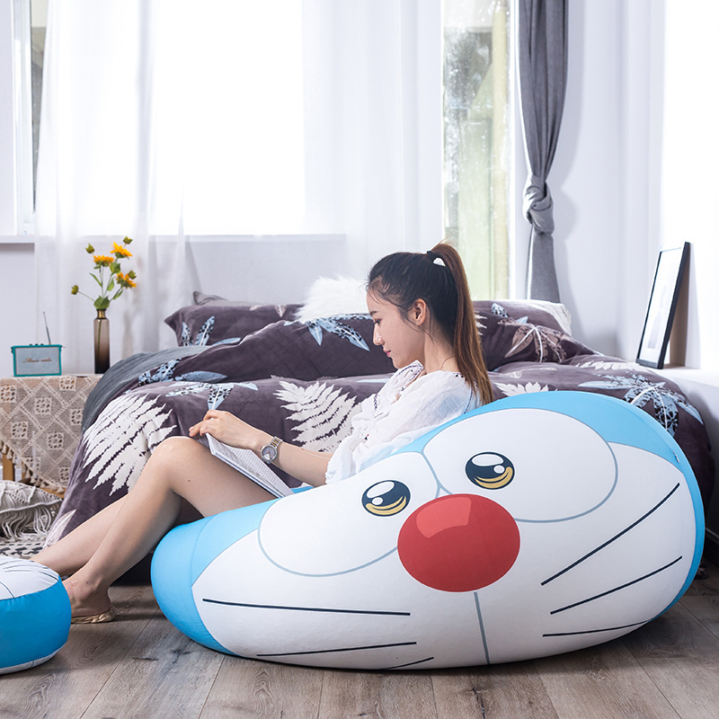 Latest cute cartoon design living room furniture comfortable sofa chair lazy kids baby game bean bag