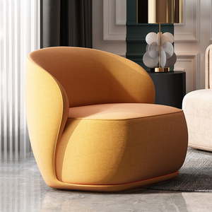 Customize color size modern design lazy sofa chair velvet fabric leisure arm chair for living room