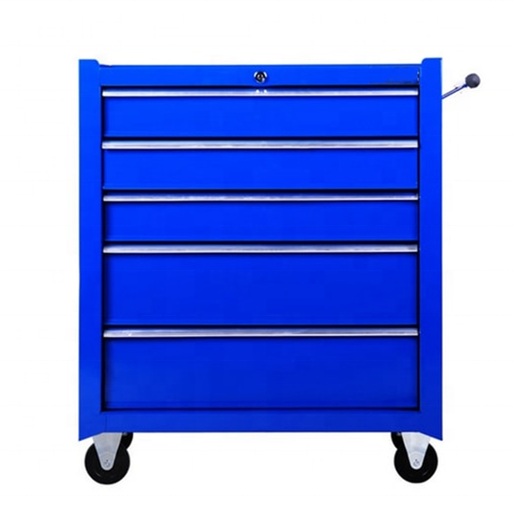 Heavy duty tool trolley tool chest on wheels 5 drawerwith tool box organizer with wheels