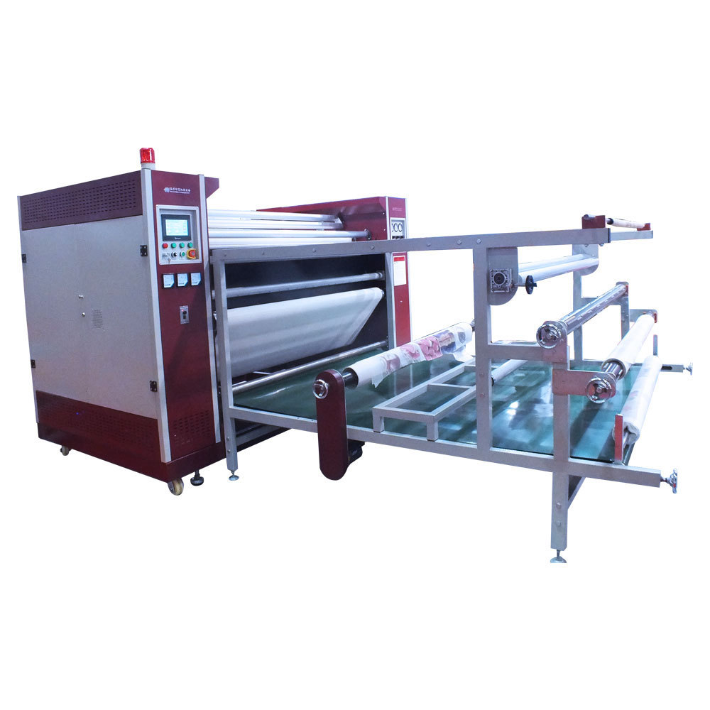 Bosim 800 mm oil heating drum 1.7 m dye sublimation heat transfer printing Calender  rotary roller heat press machine