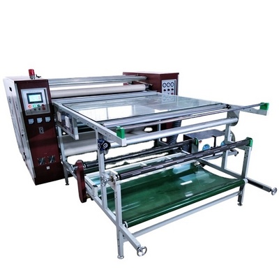 Bosim 800 mm oil heating drum 1.7 m dye sublimation heat transfer printing Calender  rotary roller heat press machine