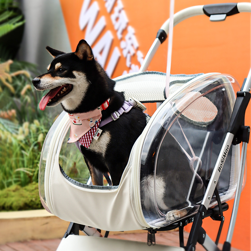 Detachable Hard Shell pet stroller Small Cat Dog Travel Carrier Popular Outdoor Travel Gear for Shopping Mall Travel Products