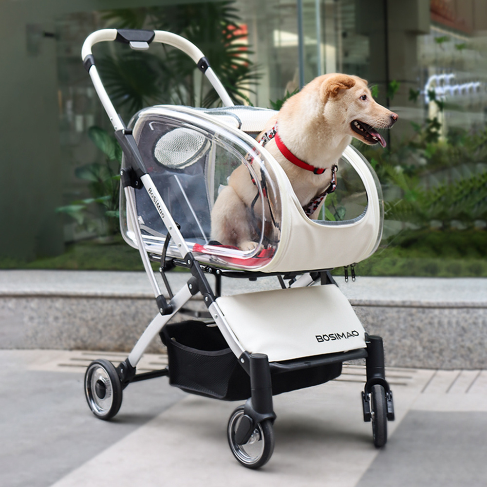 Detachable Hard Shell pet stroller Small Cat Dog Travel Carrier Popular Outdoor Travel Gear for Shopping Mall Travel Products