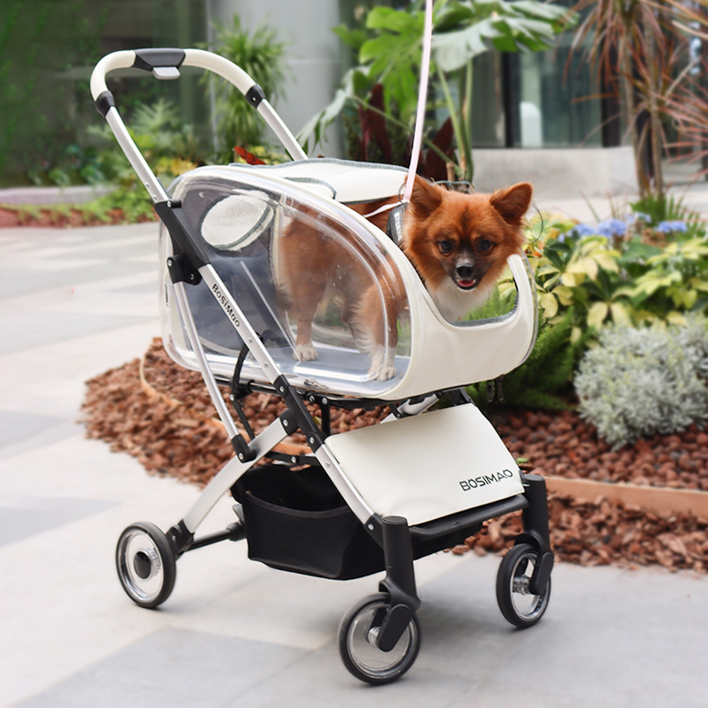 Detachable Hard Shell pet stroller Small Cat Dog Travel Carrier Popular Outdoor Travel Gear for Shopping Mall Travel Products