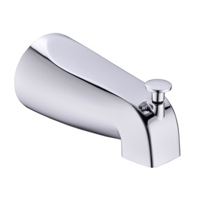 Bathroom Chrome Tub Spout with Diverter Durable Heavy Duty Metal Bathtub Faucet with Shower Diverter