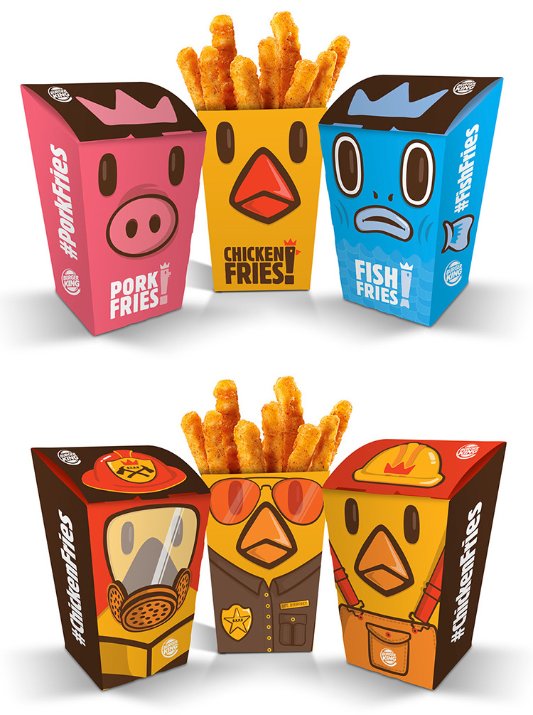 Fast Food French Fries Paper Box