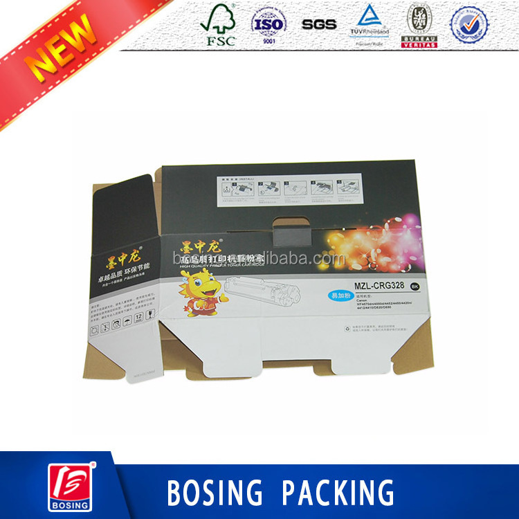 china factory manufacturer wholesale custom art paper packaging toner cartridge printing box