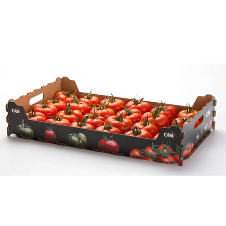 Corrugated fruit and vegetable cardboard tomato packaging box