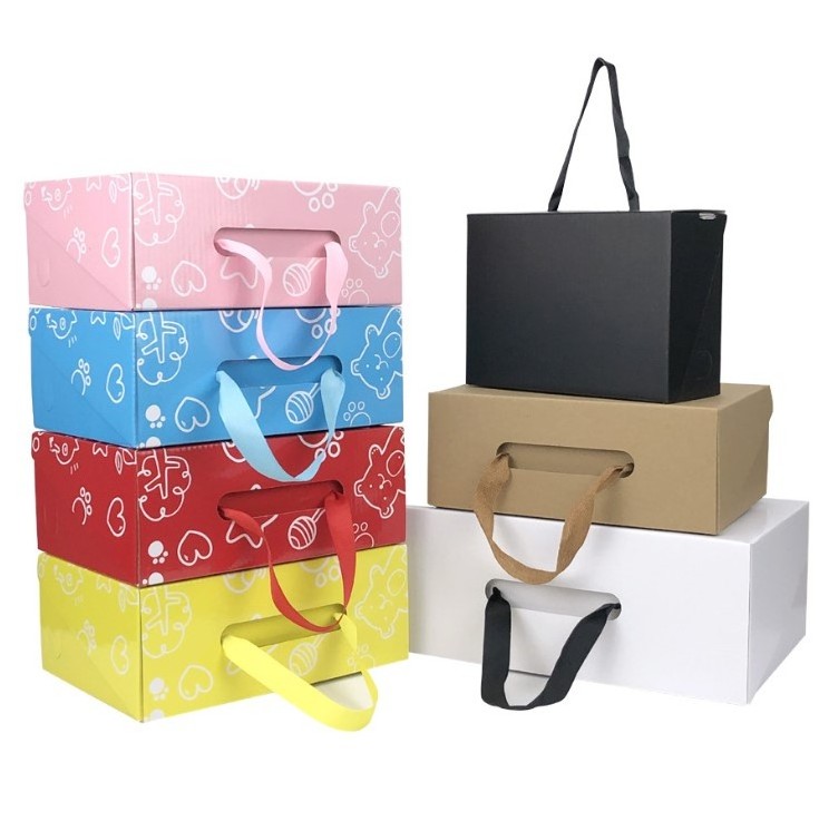 Unique Design Corrugated Paper Men Women Shoe Boxes Wholesale Empty Custom Shoe Packaging with Logo