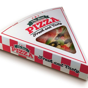 Custom Flull Size Flat Pizza Slice box with Clear window