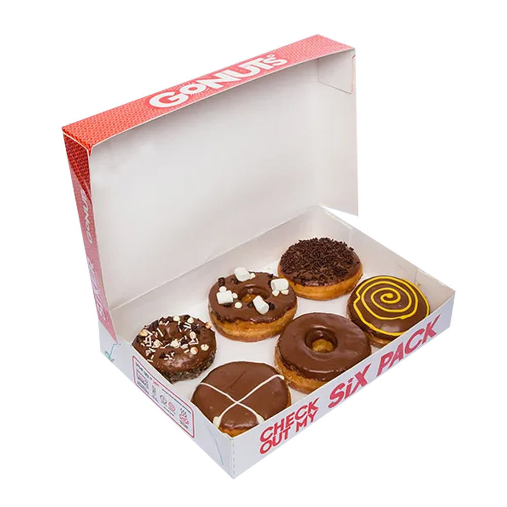 ECO Friendly Custom printed Donut Dessert Puff Packaging Box Bakery Sushi Cake mochi Paper Packaging box With Window