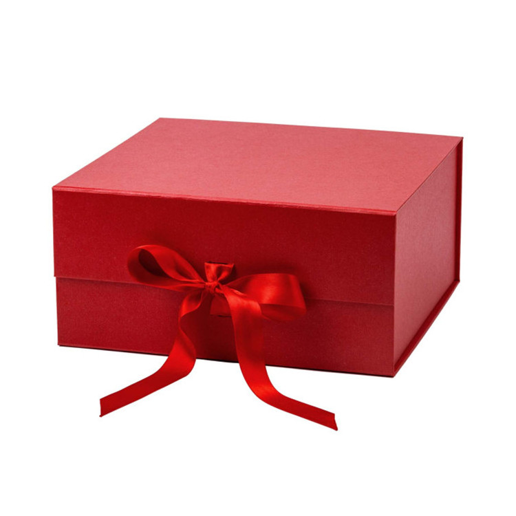 Inlaid Red Paper Box 14x9.5x4.5 Inches Large Magnetic Gift Box Bridesmaid Proposal Rot Mit Inlay Pap Box With Lid