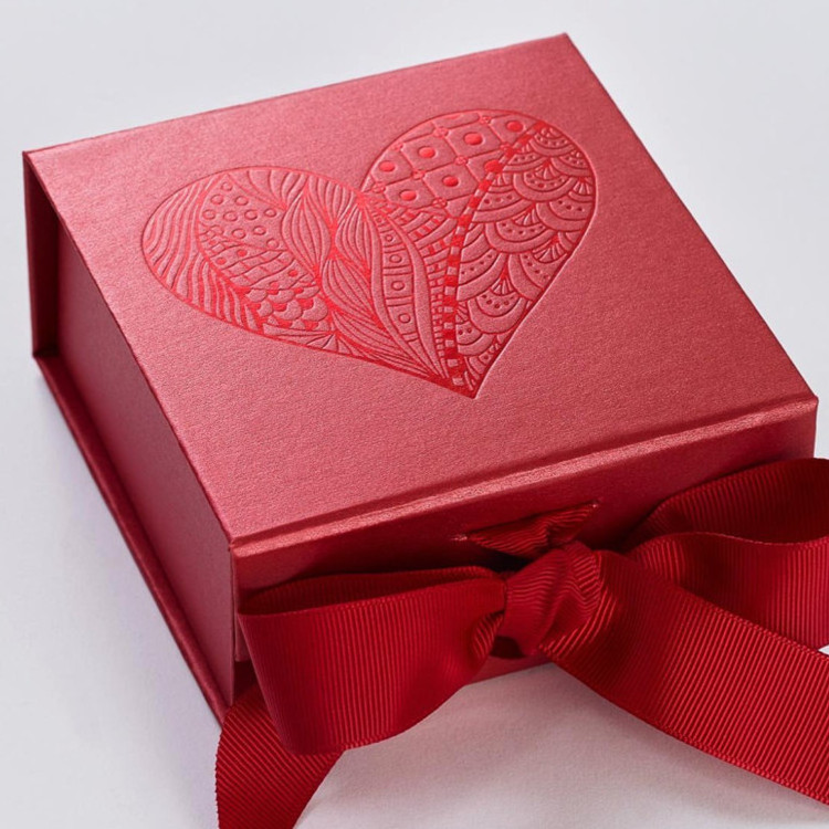 Inlaid Red Paper Box 14x9.5x4.5 Inches Large Magnetic Gift Box Bridesmaid Proposal Rot Mit Inlay Pap Box With Lid